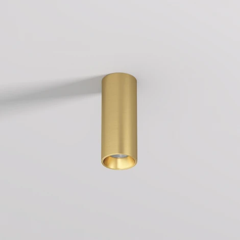 Накладной светильник Denkirs Shine Tube DK2615-SB 7W сатинированная латунь (LED, 220V, круглые)