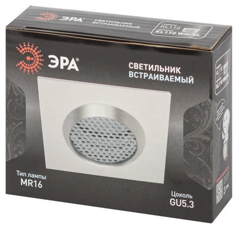 Точечный светильник встраиваемый ЭРА KL110 WH/SL KL110 WH/SL