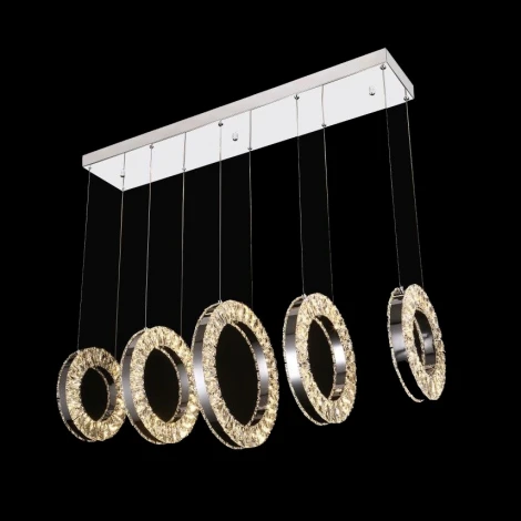 Подвесной светильник светодиодный с пультом iLedex Crystal ice 4460-5 72W CR