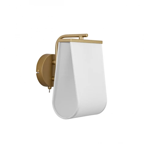 Бра Lumion Sampo 8414/1W золото/белый, металл/текстиль Е14 40W 220V