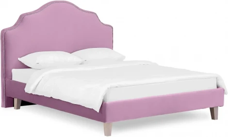 Кровать Queen II Victoria L 1600 ОГОГО (арт.637337), (Ткань/Сиреневый)
