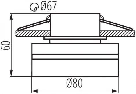 Встраиваемый точечный светильник без цоколя Kanlux GOVIK-ST 29234 (220V, круглые)