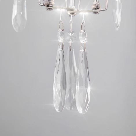 Бра с хрусталем и регулировкой цветовой температуры Bogate's Tense 442/1 хром (LED, 220V, подвески, пульт управления)