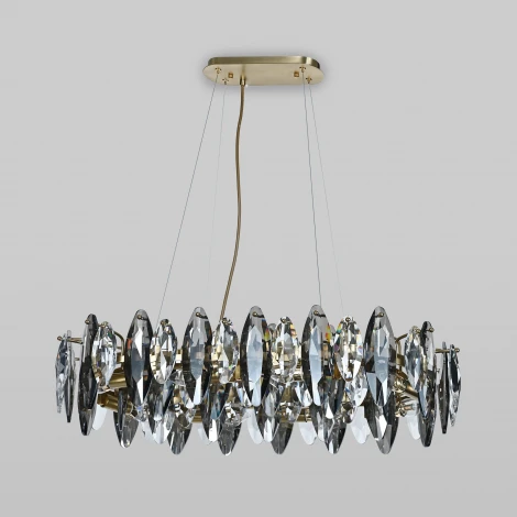 Подвесной светильник c хрусталем Bogate's Onyx 372/8 Strotskis (220V, на тросе)