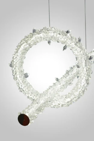 Подвесная люстра AM Group OVALE GD D1000+300 (220V, на тросе)