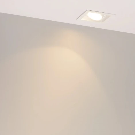 Встраиваемый светильник светодиодный MS-VORTEX-BUILT-S90x90-12W Warm3000 (WH-WH, 20 deg, 230V) (Arlight, IP20 Металл) 057912