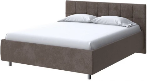 PROxSON Кровать Diamo без основания (Ткань: Велюр Casa Кофейный) 80x200
