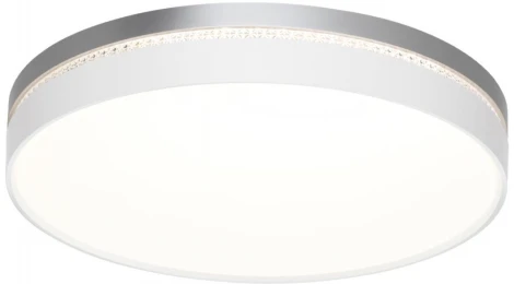 Настенно-потолочный светильник Sonex Nohava Grey 7670/EL пластик/белый/серый LED 70Вт 3000-6000К D500 IP43 пульт ДУ (220V, круглые)