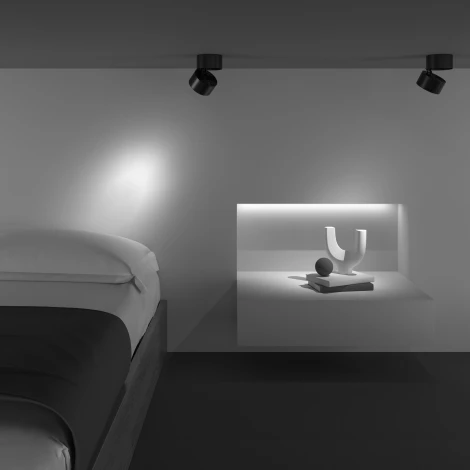 Накладной потолочный светильник Yin 3000K 1x15Вт 24° LED Maytoni Technical C084CL-15W3K-B (220V, круглые)