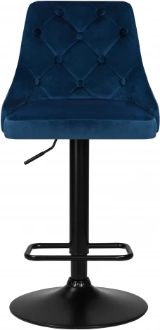 Стул барный DOBRIN JOSEPH BLACK (синий велюр (MJ9-117)) 5021_BlackBase-LM BLACK, цвет сиденья синий (MJ9-117), основания черный