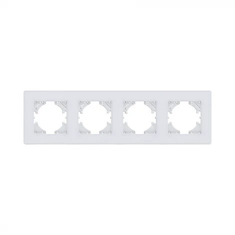 Рамка 4-постовая белый Kollinger Eleganz Acryl EA4WH