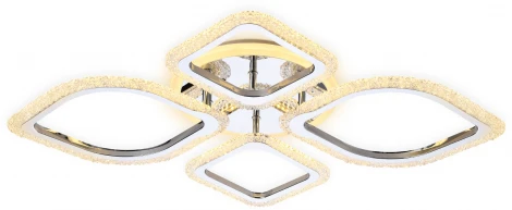 Потолочная люстра Ambrella Acrylica FA5148 (регулировка яркости, LED, 220V, пульт управления, цветы)