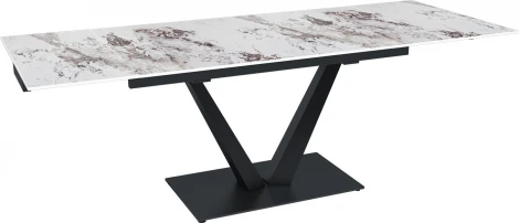 Стол раскладной Malibu (140+40+40), керамика глянцевая Patagoniya Top Concept арт.22775