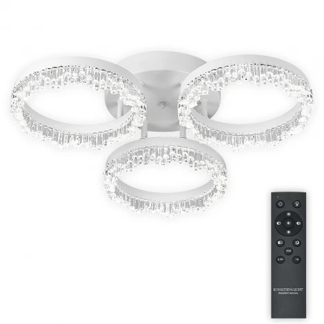 Потолочная люстра светодиодная Natali Kovaltseva Day LED LAMPS 81483 (регулировка яркости, 220V, пульт управления, кольцо)