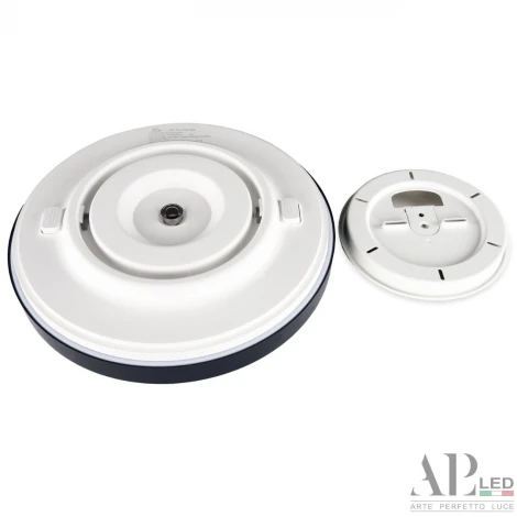 Потолочный светильник светодиодный с пультом с регулировкой цветовой температуры, яркости и ночным режимом APL LED Toscana PRO 3315.XM302-2-328/18W Black TD