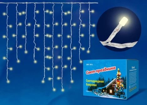 Гирлянда Uniel ULD-B1805-048/DTA WHITE IP20