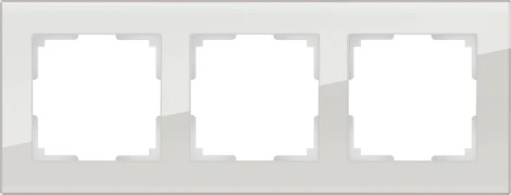 Рамка на 3 поста Favorit (дымчатый,стекло) Werkel W0031117 (a050896)