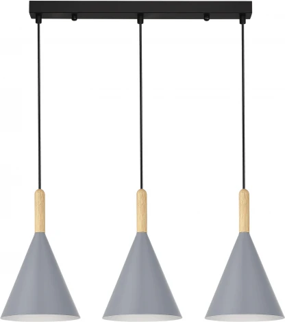 Светильник подвесной Evoluce Arket SLE1255-413-03 Черный/Серый E27 3*40W (220V, на проводе)