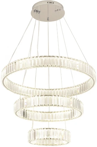 Подвесной светильник ярусный Crystal Lux MUSIKA SP150W LED CHROME (220V, на тросе)