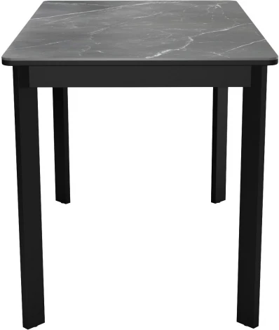 Стол DikLine LK90 Керамика Черный мрамор/подстолье черное/опоры черные арт.00-00074436