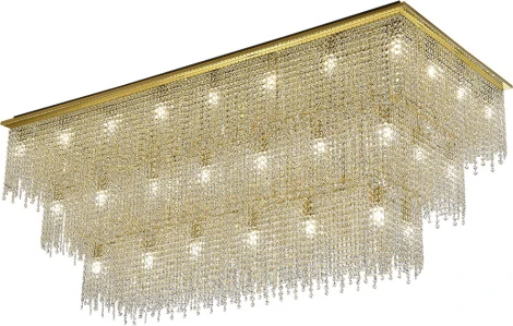 Потолочный светильник хрустальный Newport 10160 10160+48/PL