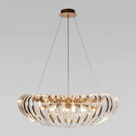 Подвесная люстра Loft It Dakota 10300/800 French gold (220V, хрусталь, на тросе)