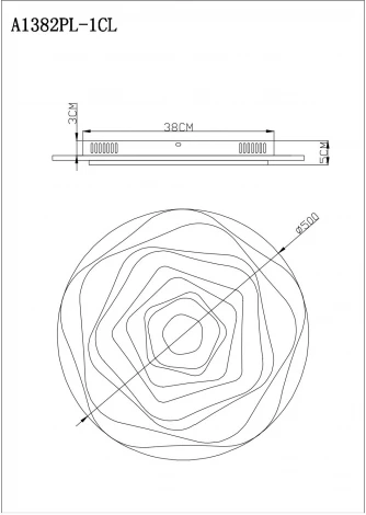 Потолочный светильник Arte Lamp Multi-bead A1382PL-1CL