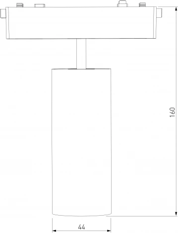 Трековый светильник магнитный Elektrostandard Flat Magnetic 9W 4000K Arcos чёрный 85095/01 (LED, 48V, круглые)