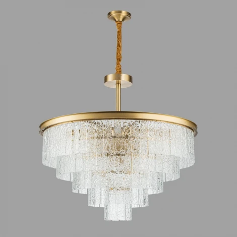 Потолочная люстра каскадная на штанге Belfast Harland 6308-8 BR CL (220V)