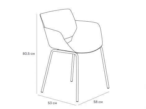 Комплект стульев Glan 4 шт. ОГОГО Обстановочка! 966369 (Пластик/Бежевый)