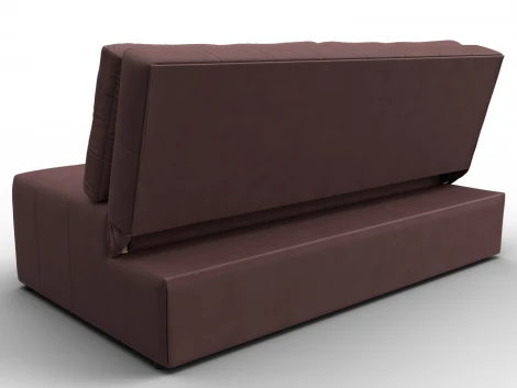 Диван прямой Лига-107 (160) (ЛДСП,Брус,Фанера,Замша/Бордовый) Лига Диванов 134937