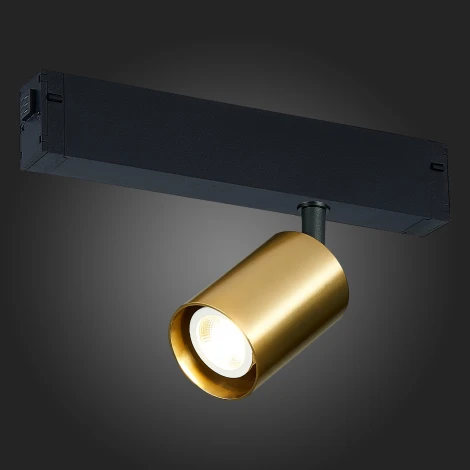 Трековый светильник однофазный ST Luce Skyline 220 ST505.206.01 Золотистый GU10 1*50W 220V (круглые)