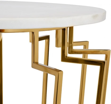 Журнальный стол Garda Decor 79MAL-7072 (Золото/Белый)