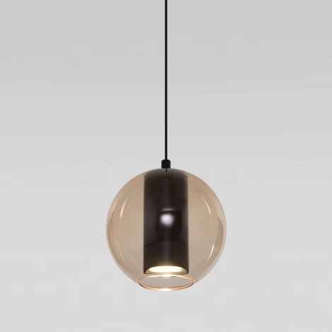 Подвесной светильник Eurosvet Cobble 50258/1 LED бежевый (220V, на проводе, шар)