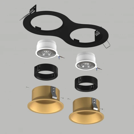 Встраиваемый светильник под LED модуль/ламп МR16 Lightstar Domino D6270303BMOD (220V)