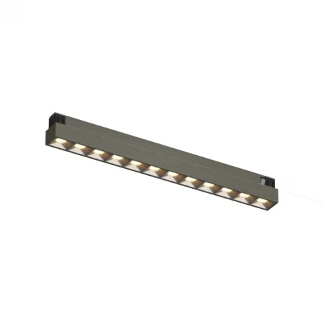 Трековый светильник магнитный светодиодный Denkirs Shine Grill Zigbee DK5971-DN 48В 10Вт 2700-6000K темный никель алюминий