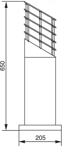 Наземный фонарь 67323-650 Bl Oasis Light Brisbane (220V, IP44)