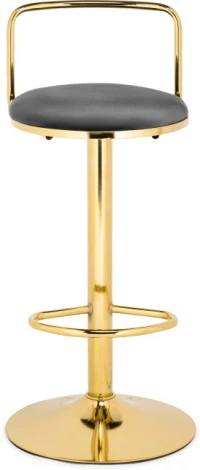 Барный стул Woodville Lusia dark gray / gold