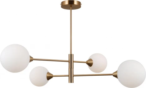 Потолочная люстра на штанге Moderli Molecule V10837-4P (220V, шар)
