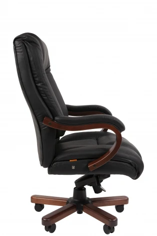 Офисное кресло Chairman 503 Россия нат.кожа/экокожа черная (мультиблок)