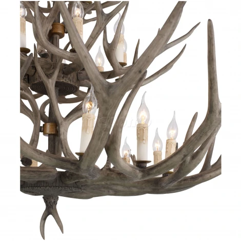 Подвесная люстра ST Luce Renna SL154.703.27 (220V, на цепи, подсвечник, свеча, рога)
