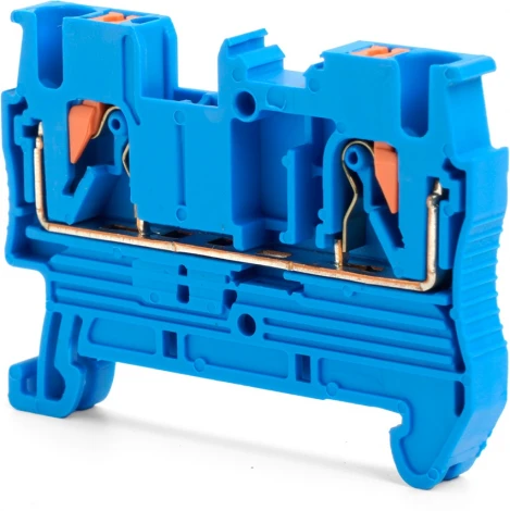 Зажим пружинный 2-х проводной проходной Stekker 49249