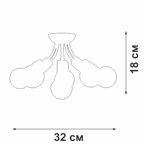 Потолочная люстра Vitaluce V3927-0/6PL (220V)