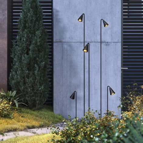 Грунтовой светильник светодиодный KT-HAREBELL-BOLL-H850-3W Warm3000 (BK, 40 deg, 24V) (Arlight, IP65 Металл) 050689