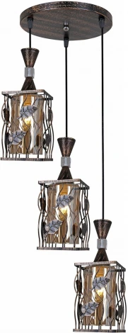 Подвесной светильник Reluce 03653-0.4-03 BK+GD (220V, на проводе)