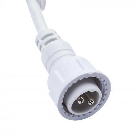 Гирлянда Белт-лайт, 5м + 1,5м сетевой шнур. 10 патронов E27, шаг 50см. белая Uniel UDL-K121 10/E27/5M IP65 WHITE BELT-LIGHT