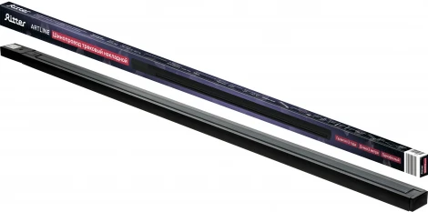 Шинопровод однофазный накладной 2 м алюм/медь с держат пластиков планкой черный Ritter Artline 59786 9