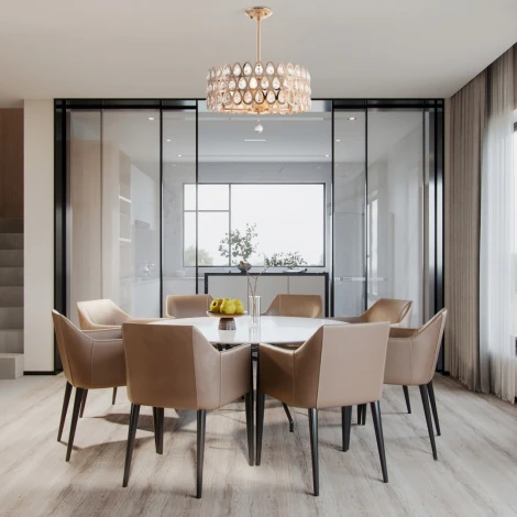 Потолочная люстра хрустальная на штанге Arte Milano Sorrento-1019 371019/6/300/490 GD (220V)