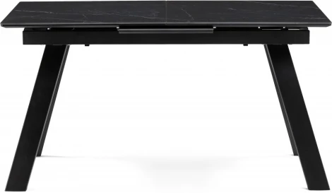 Керамический стол Соммерс 140 (Соммерс 140(180)х80х75 черный мрамор / черный) Woodville арт.588060