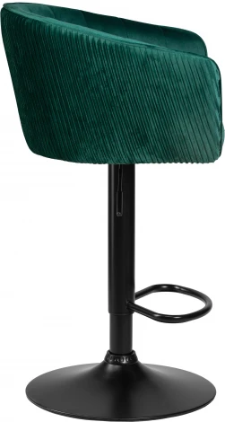 Стул барный DOBRIN DARCY BLACK (зеленый велюр (1922-9))